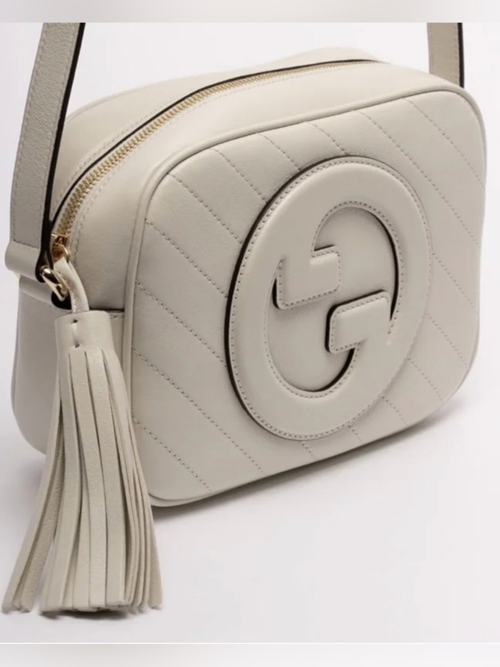 Gucci White/ivory blondie Leather Crossbody Bag - Picture 3 of 11